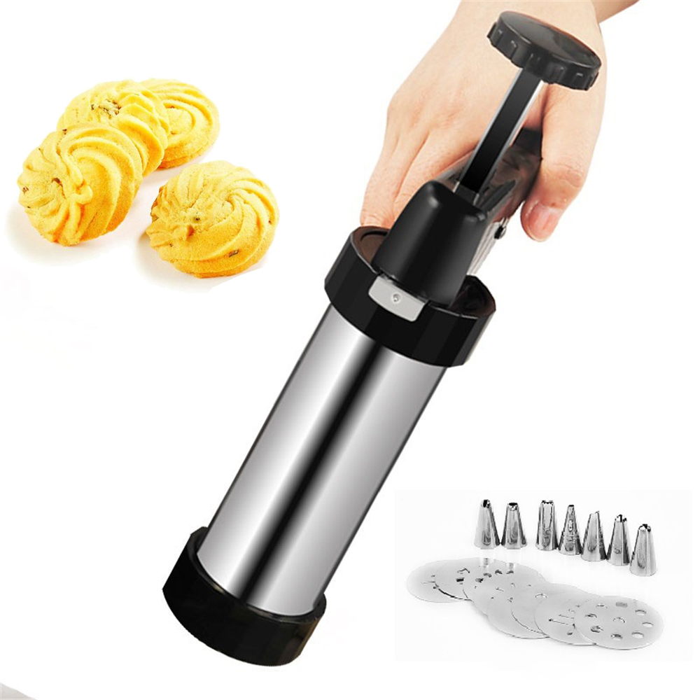 Churros Maker Gun - طقم أدوات كعك الصحافة لماكينة صنع