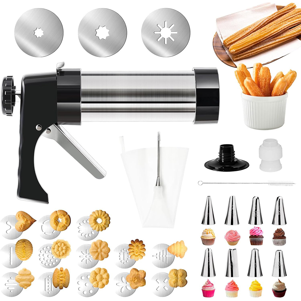 Churros Maker Gun - مجموعة LMETJMA 3 في 1 لصنع