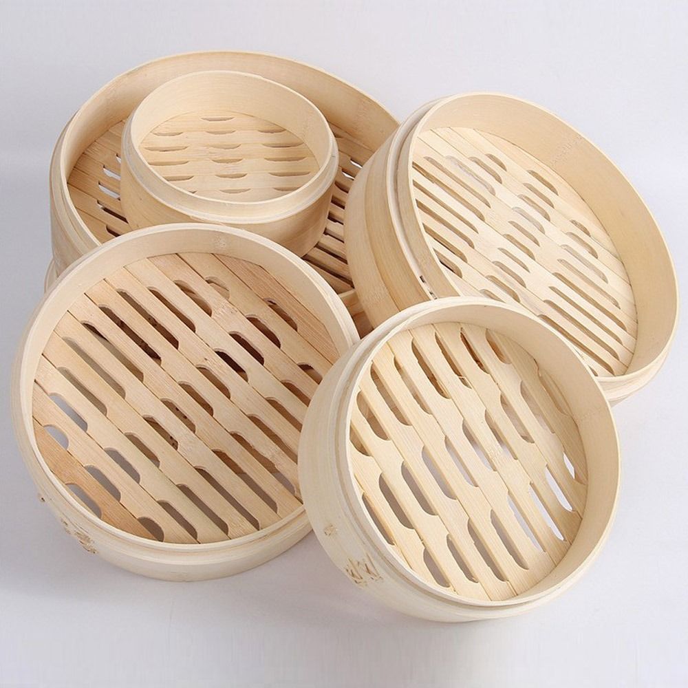 سلة بخار صينية من الخيزران بغط - مراجعة Bao Steamer Bamboo وسعره