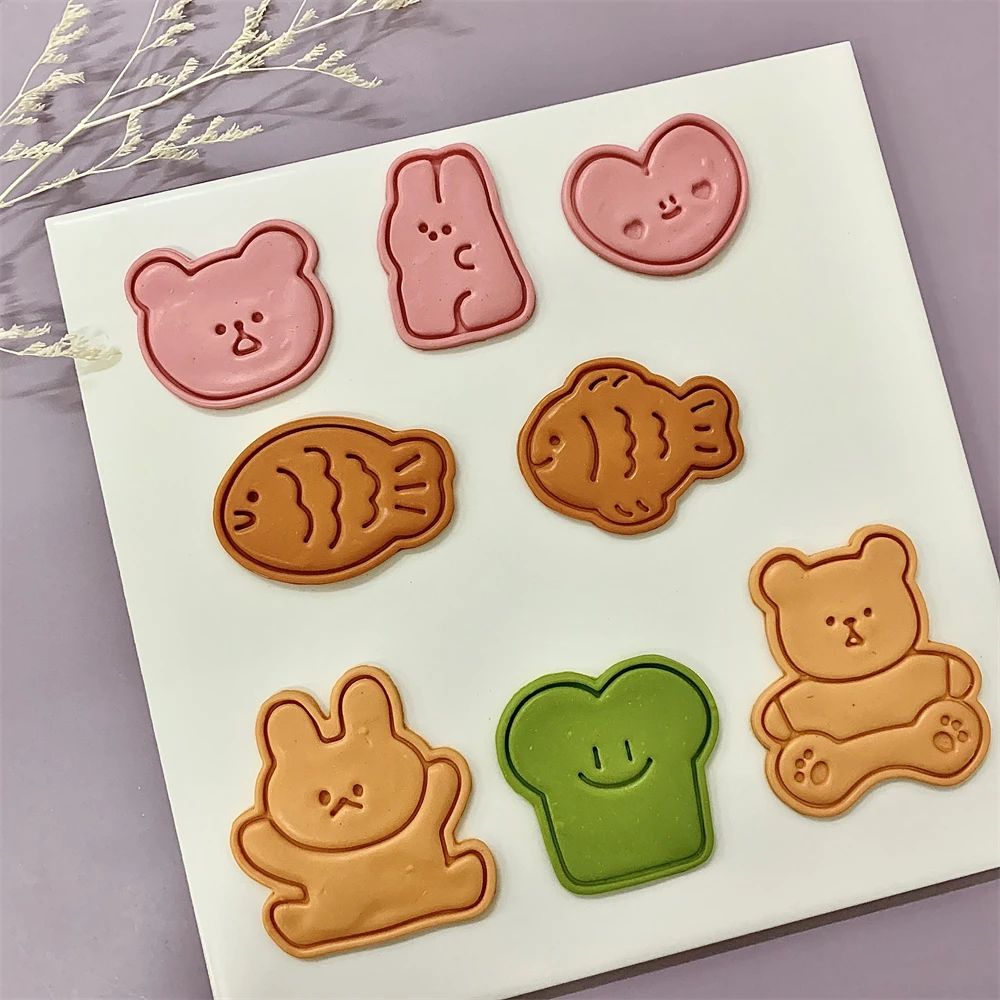 لطيف الحيوان كوكي النقش ختم ال - مراجعة Bunny Cake Mold وسعره