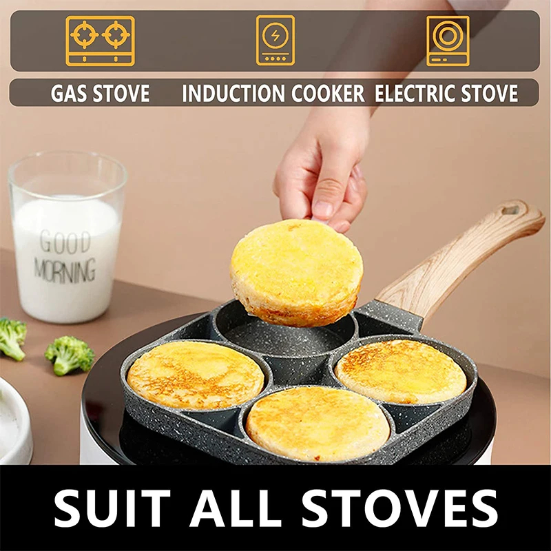 مقلاة بانكيك وبيض بـ 4 أقسام،  - مراجعة Mini Pancake Griddle وسعره