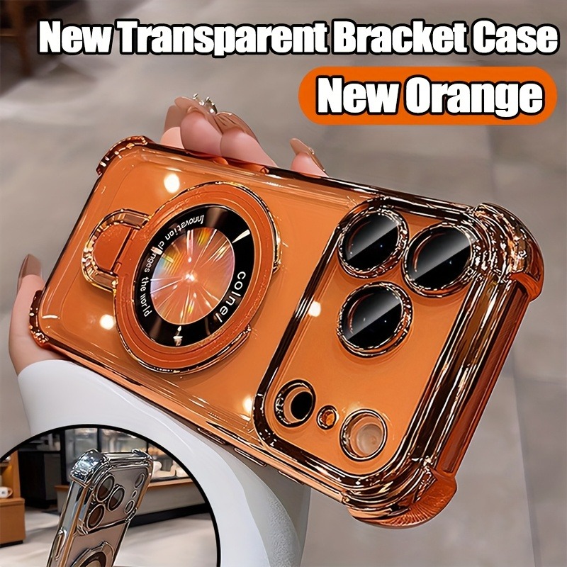 غطاء هاتف فاخر شفاف مطلي لآيفو - مراجعة Taco Stand Holder وسعره
