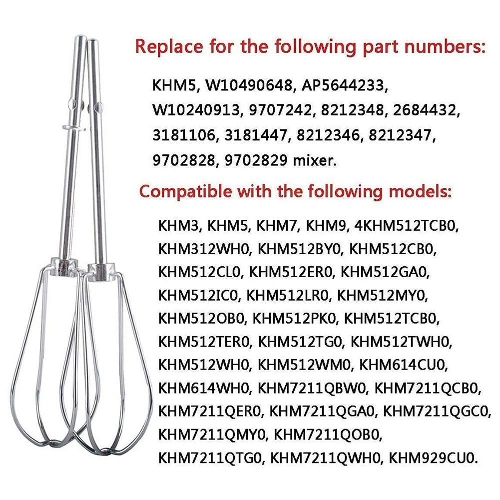 خلاطات A56P-W10490648 و KHMPW  - مراجعة Kitchenaid Mixer Hand Mixer وسعره