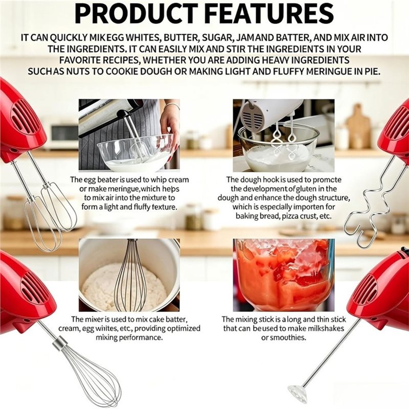 ملحقات خلاط اليد KEOL لخلاطات  - مراجعة Kitchenaid Mixer Hand Mixer وسعره