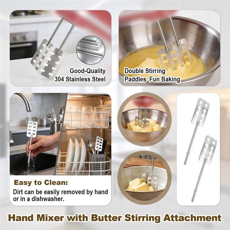 طقم استبدال خلاط اليد A83G-2Pc - مراجعة Kitchenaid Mixer Hand Mixer وسعره