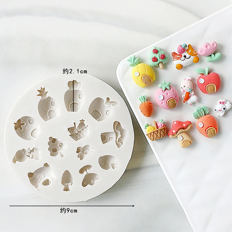 لطيف الأرنب الدب الجزرة منزل ق - مراجعة Bunny Cake Mold وسعره