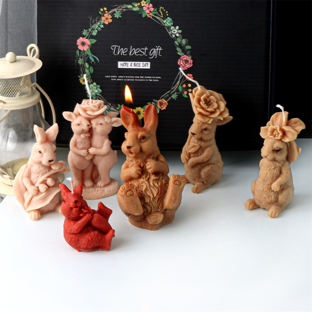 ثلاثية الأبعاد زهرة أرنب شمعة  - مراجعة Bunny Cake Mold وسعره