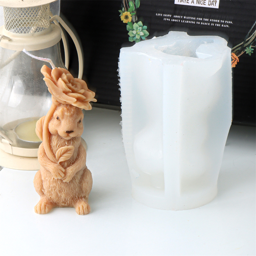 ثلاثية الأبعاد زهرة أرنب شمعة  - مراجعة Bunny Cake Mold وسعره